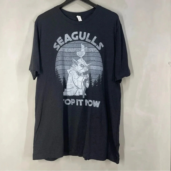 Seagulls Stop It Now Funny Yoda Star Wars  Shirts Size 2XL - Picture 1 of 6